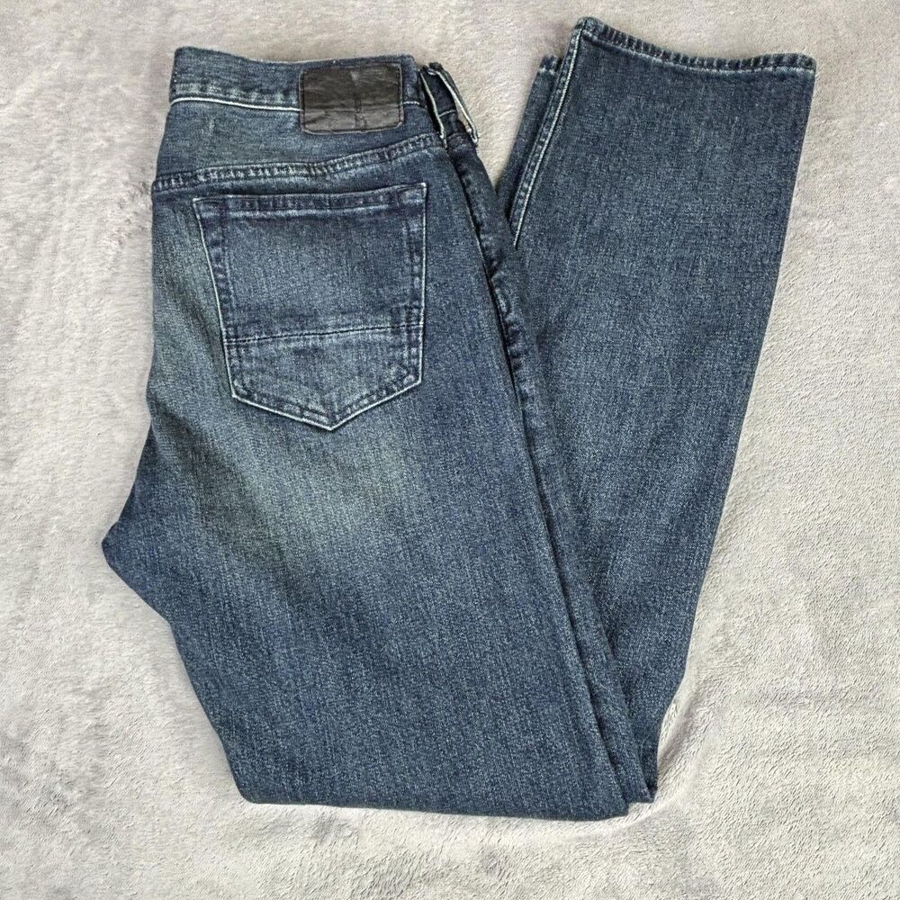 PacSun Jeans Mens 30x30 Blue‎ Wash Slim Straight Mid Rise Stretch Denim Pants - Picture 3 of 13